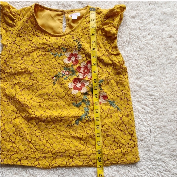 Mustard Xhilaration Top 💛 Size Medium - Picture 6 of 6